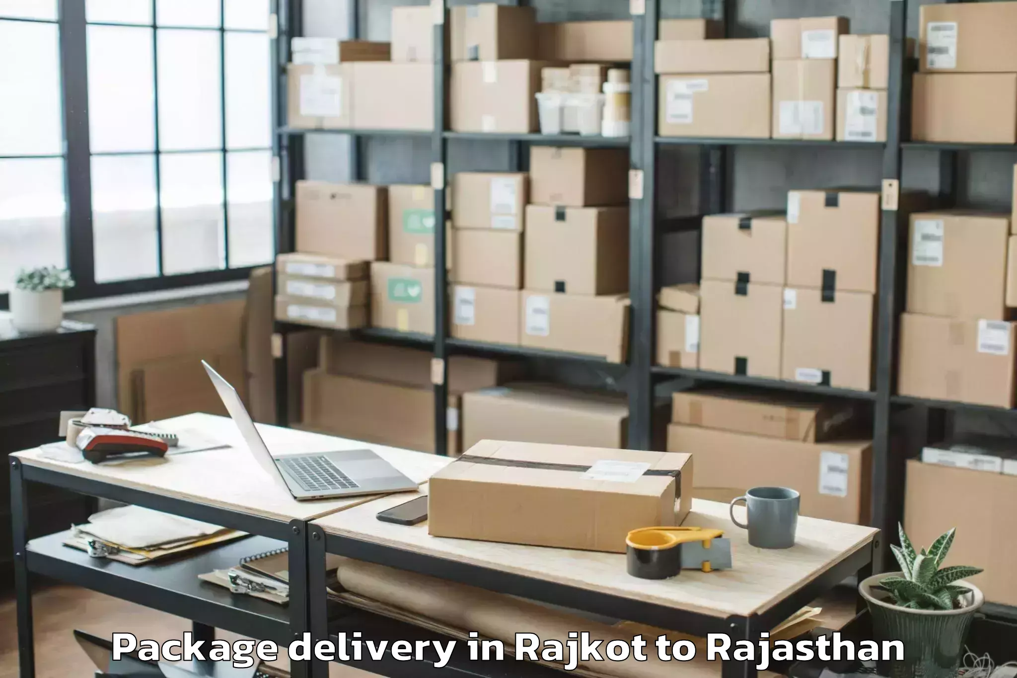 Book Rajkot to Sheoganj Package Delivery Online